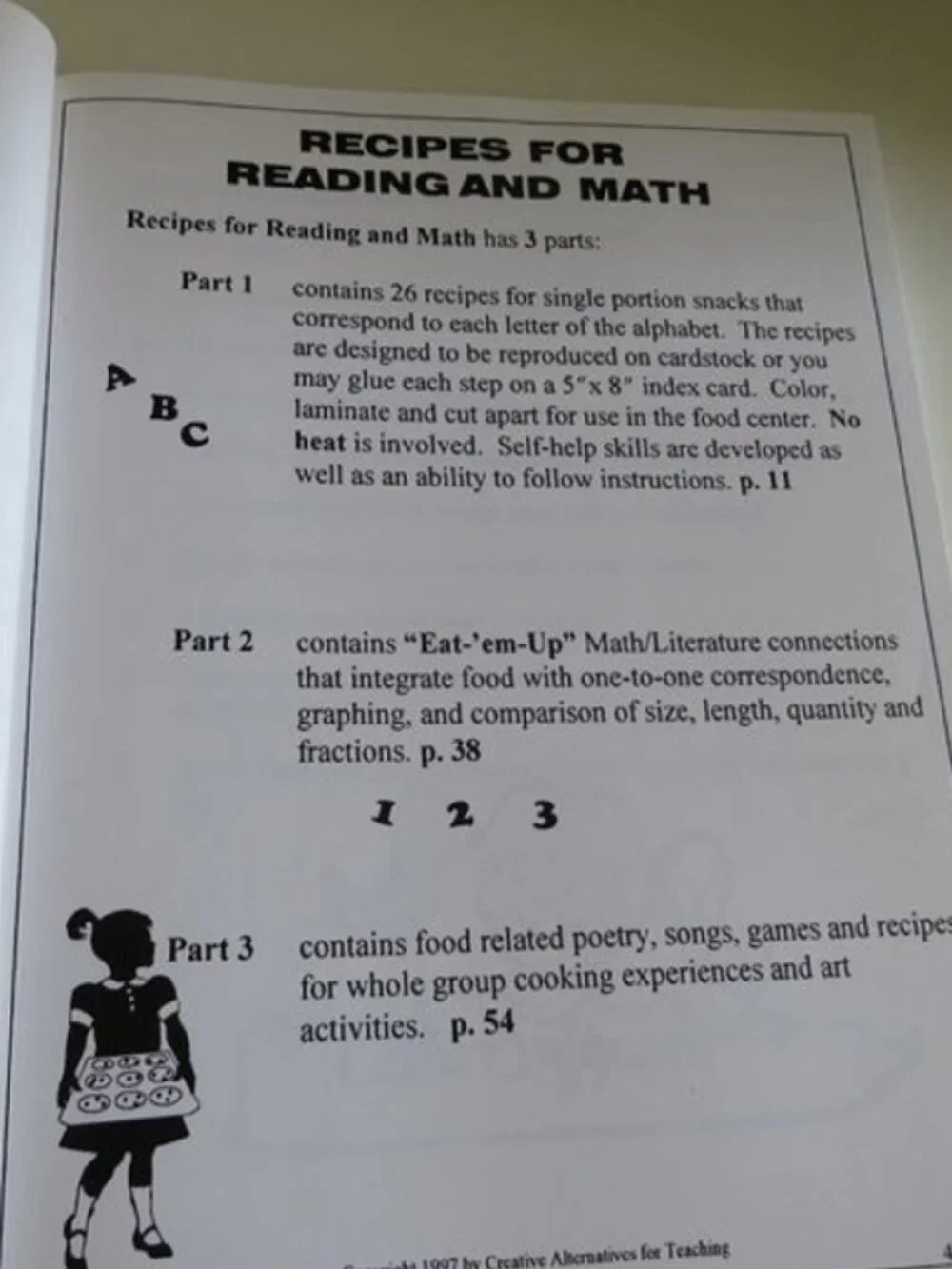 Recipes for Reading and Math GRADES K-2ND ALPHABET, MATH, SONGS, GAMES Reproduce